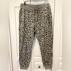 Leopard Print Joggers XL Tall Animal Print Sweatpants Lounge Cozy Athleisure